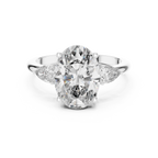 Marivelle Oval Halo Lab Grown Diamond Ring
