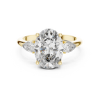 Marivelle Oval Halo Lab Grown Diamond Ring