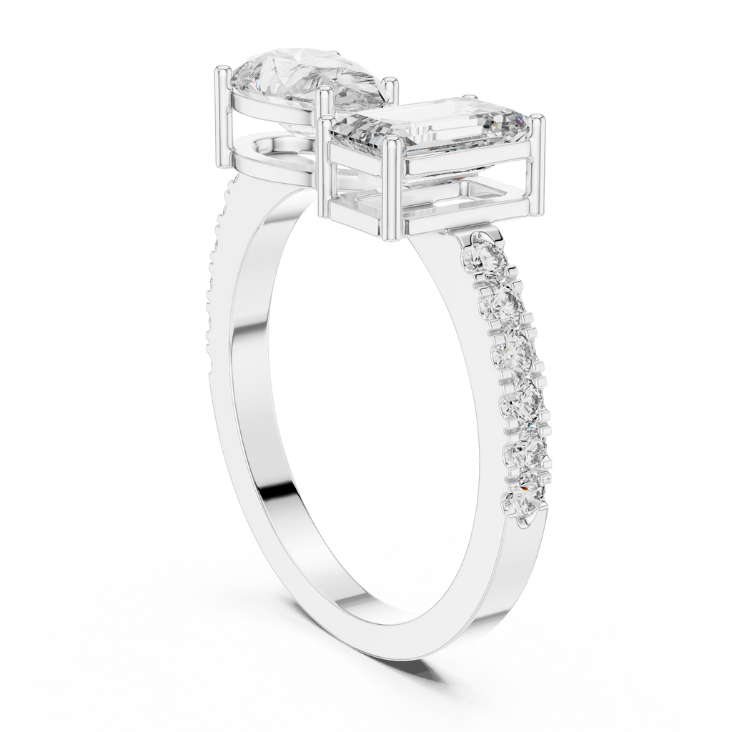 Elowenna Asymmetric Lab Grown Diamond Ring