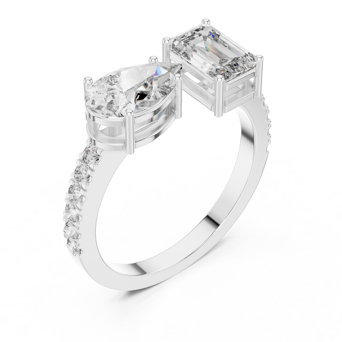 Elowenna Asymmetric Lab Grown Diamond Ring