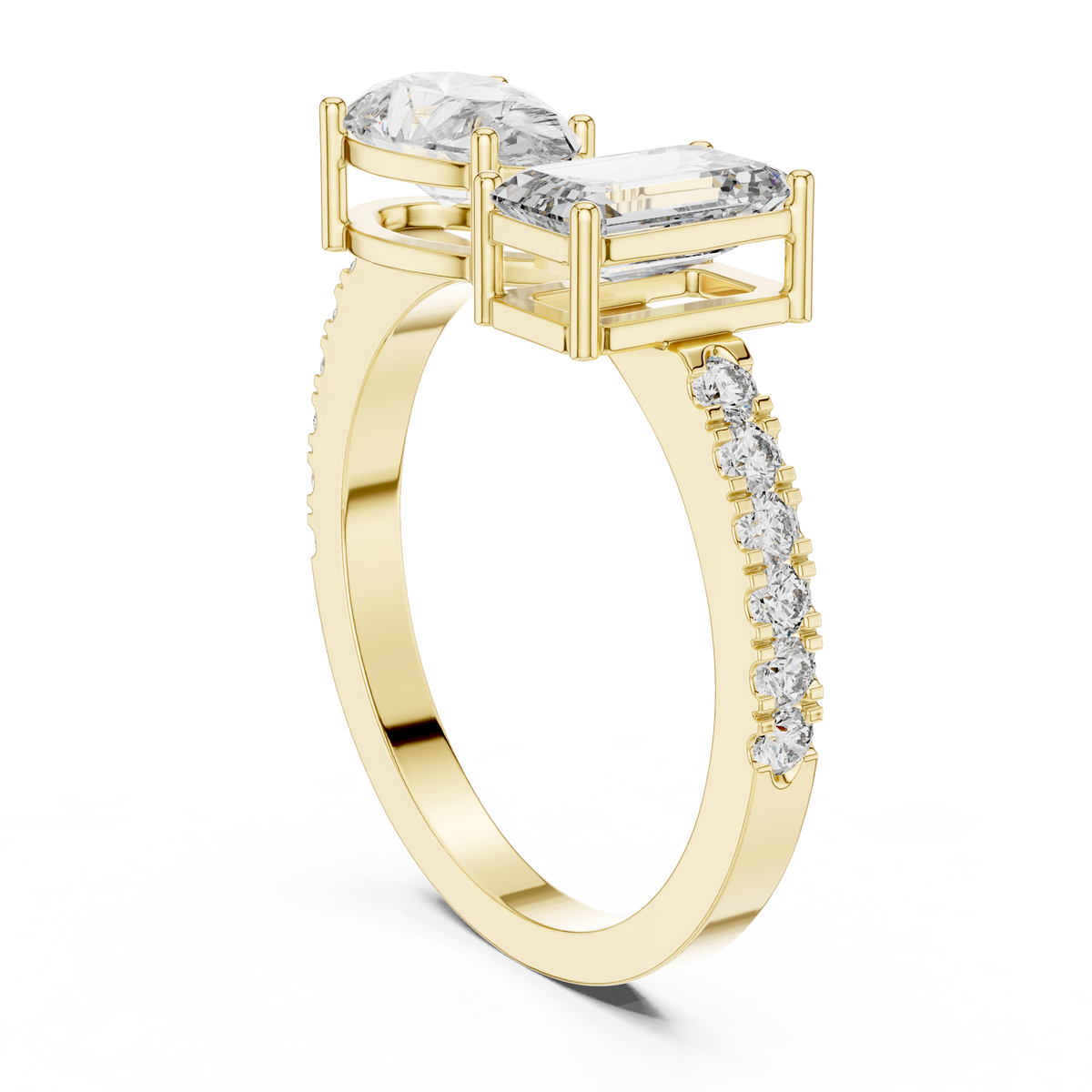 Elowenna Asymmetric Lab Grown Diamond Ring