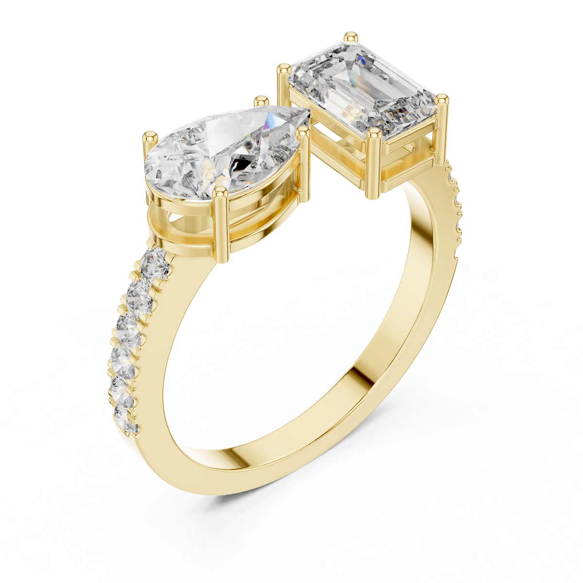Elowenna Asymmetric Lab Grown Diamond Ring
