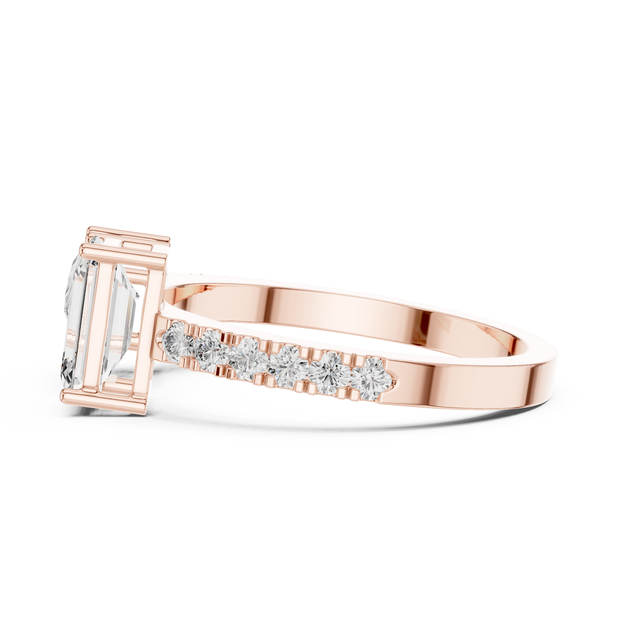 Elowenna Asymmetric Lab Grown Diamond Ring