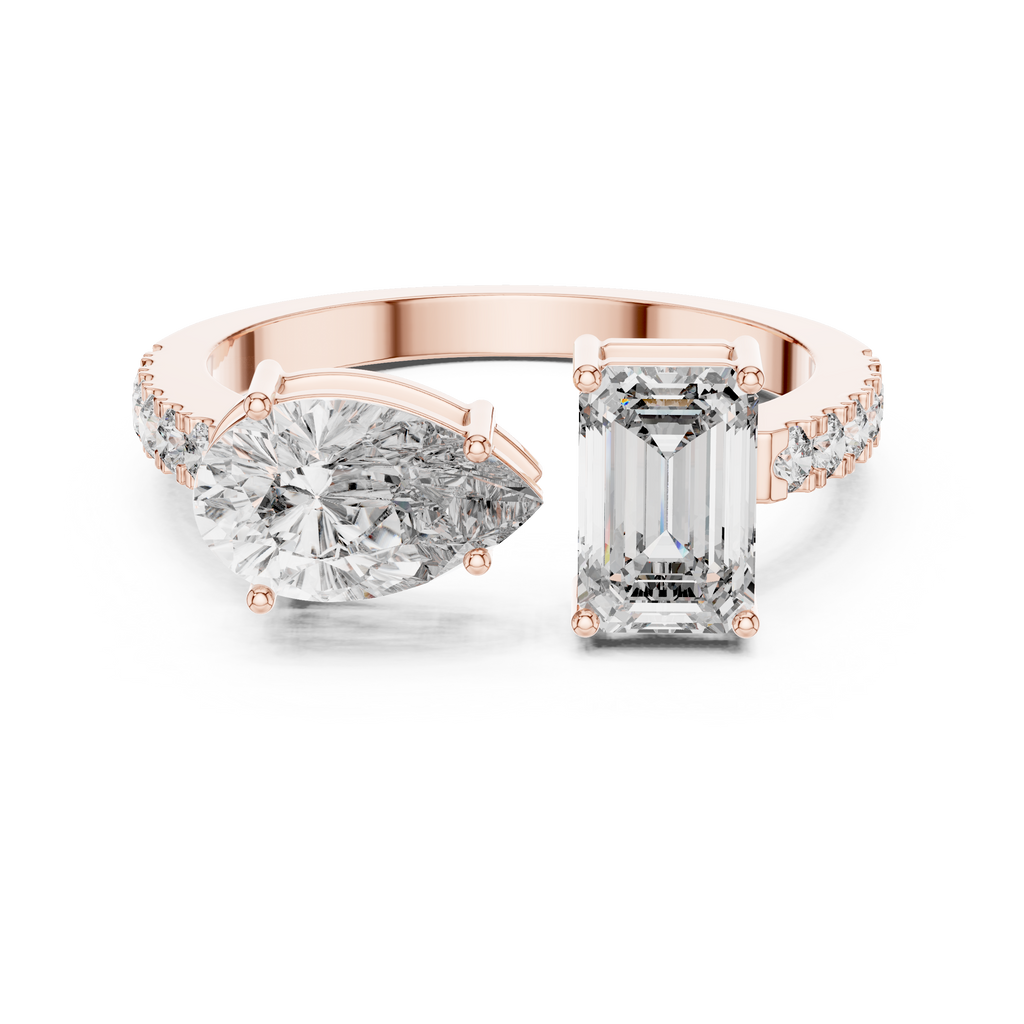 Elowenna Asymmetric Lab Grown Diamond Ring