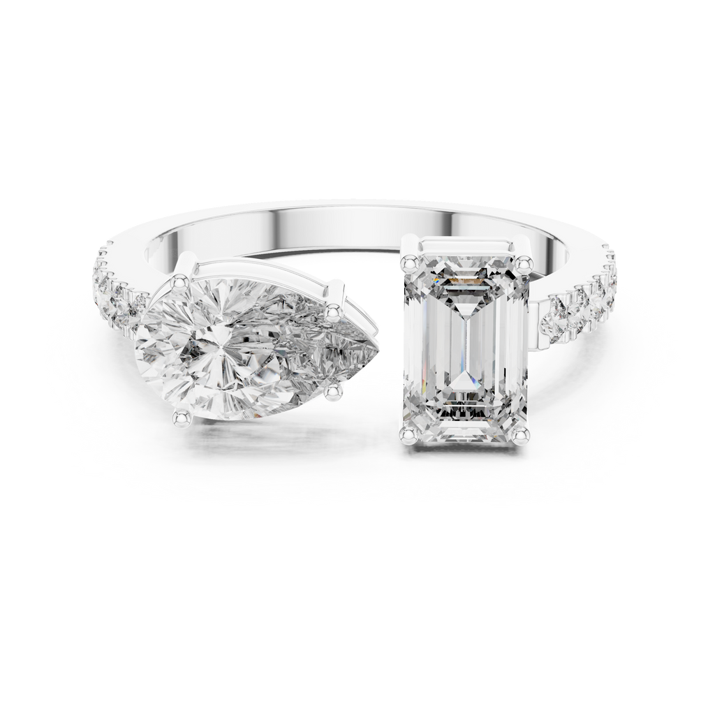 Elowenna Asymmetric Lab Grown Diamond Ring