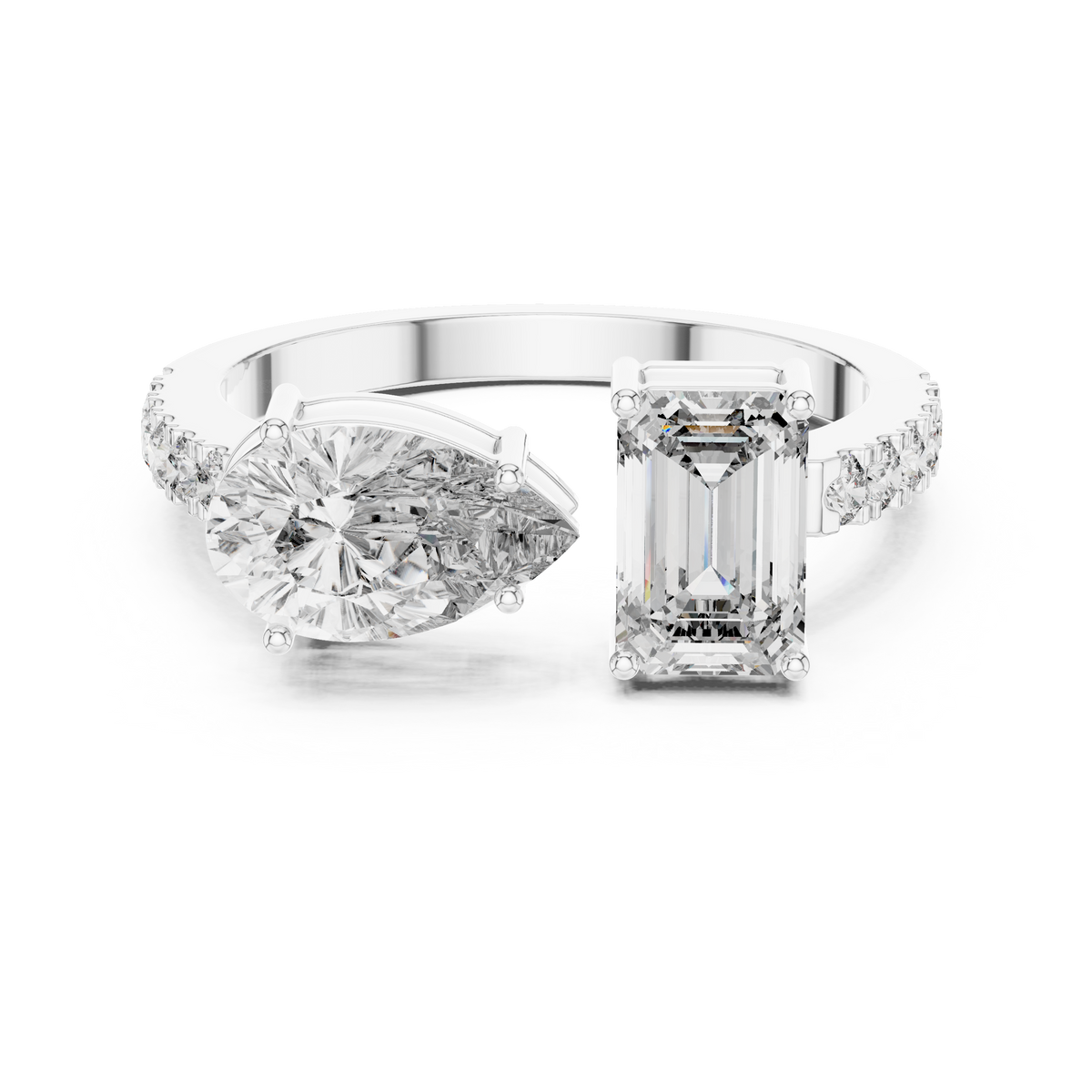 Elowenna Asymmetric Lab Grown Diamond Ring