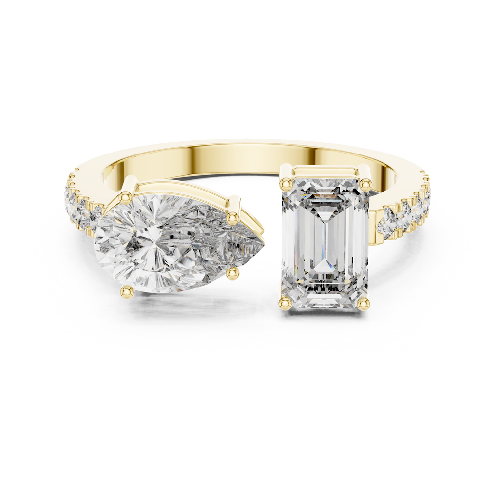 Elowenna Asymmetric Lab Grown Diamond Ring