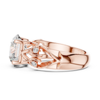 Funkelnder runder Halo-Ring – Eleganter Diamant-Verlobungsring
