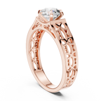 Liorenna Floral Filigree Lab Grown Diamond Ring