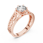 Liorenna Floral Filigree Lab Grown Diamond Ring
