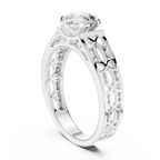 Liorenna Floral Filigree Lab Grown Diamond Ring