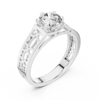Liorenna Floral Filigree Lab Grown Diamond Ring