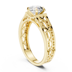 Liorenna Floral Filigree Lab Grown Diamond Ring