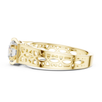 Liorenna Floral Filigree Lab Grown Diamond Ring