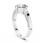 Solenne Bezel Set Lab Grown Diamond Solitaire Ring