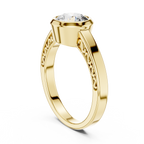 Solenne Bezel Set Lab Grown Diamond Solitaire Ring
