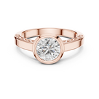 Solenne Bezel Set Lab Grown Diamond Solitaire Ring