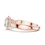 Aurelle Twisted Halo Lab Grown Diamond Solitaire Ring