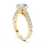 Valenza Graduated Pavé Lab Grown Diamond Engagement Ring
