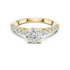 Valenza Graduated Pavé Lab Grown Diamond Engagement Ring
