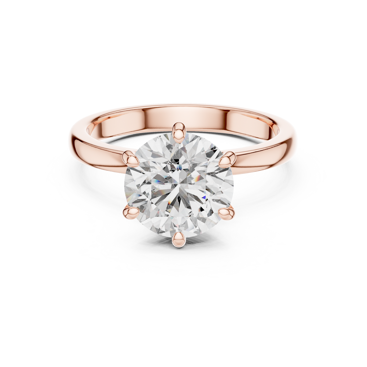 Eloria Six-Prong Lab Grown Diamond Solitaire Ring