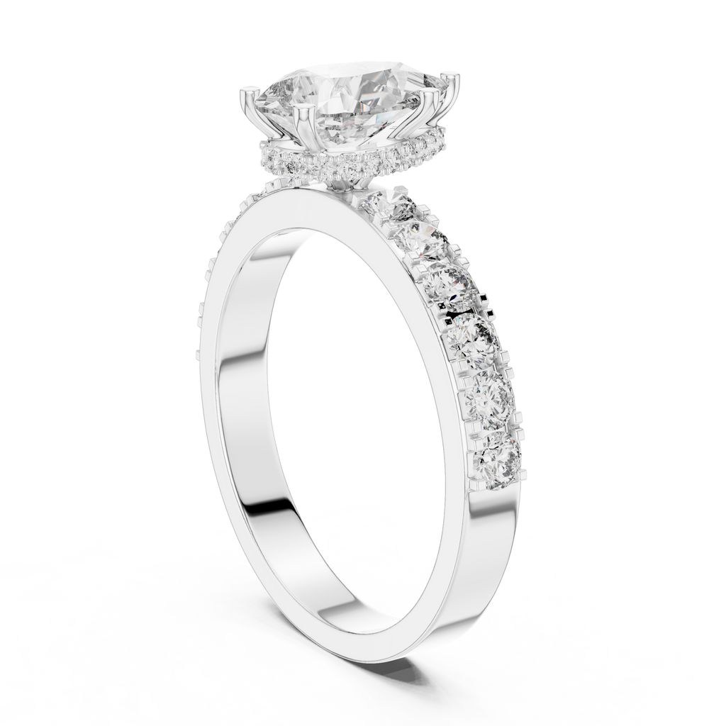 Seraphine Pear Cut Lab Grown Diamond Engagement Ring.