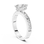 Seraphine Pear Cut Lab Grown Diamond Engagement Ring.