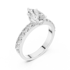 Seraphine Pear Cut Lab Grown Diamond Engagement Ring.