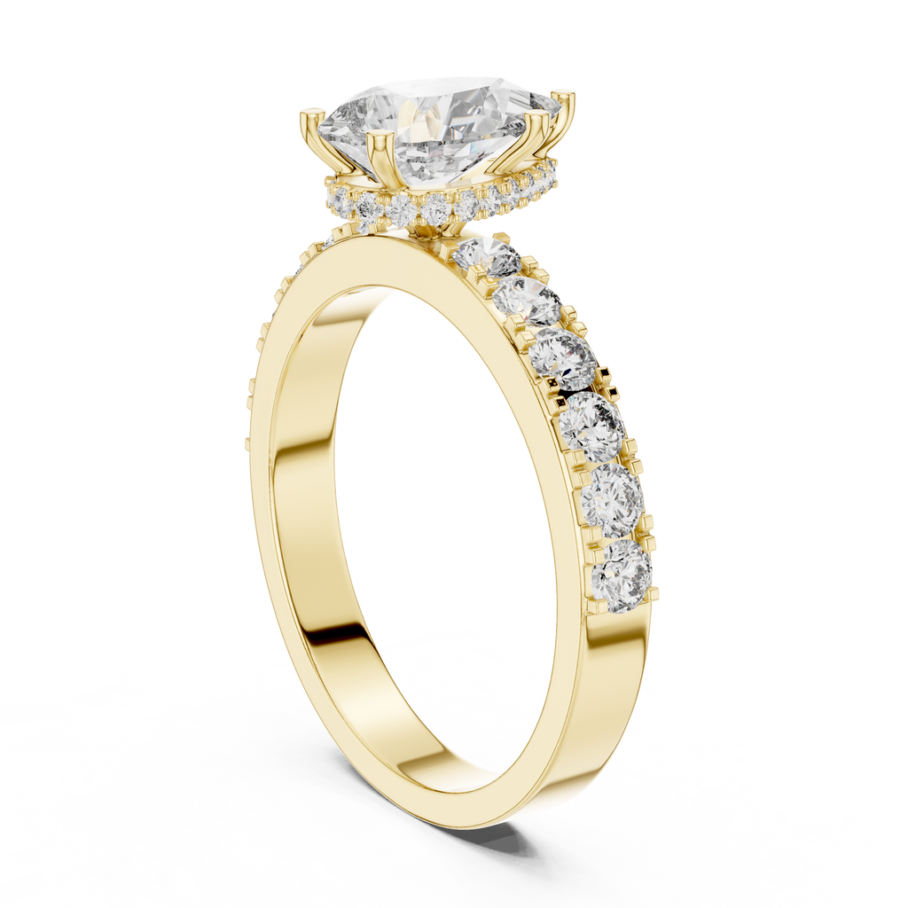 Seraphine Pear Cut Lab Grown Diamond Engagement Ring.