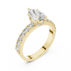 Seraphine Pear Cut Lab Grown Diamond Engagement Ring.
