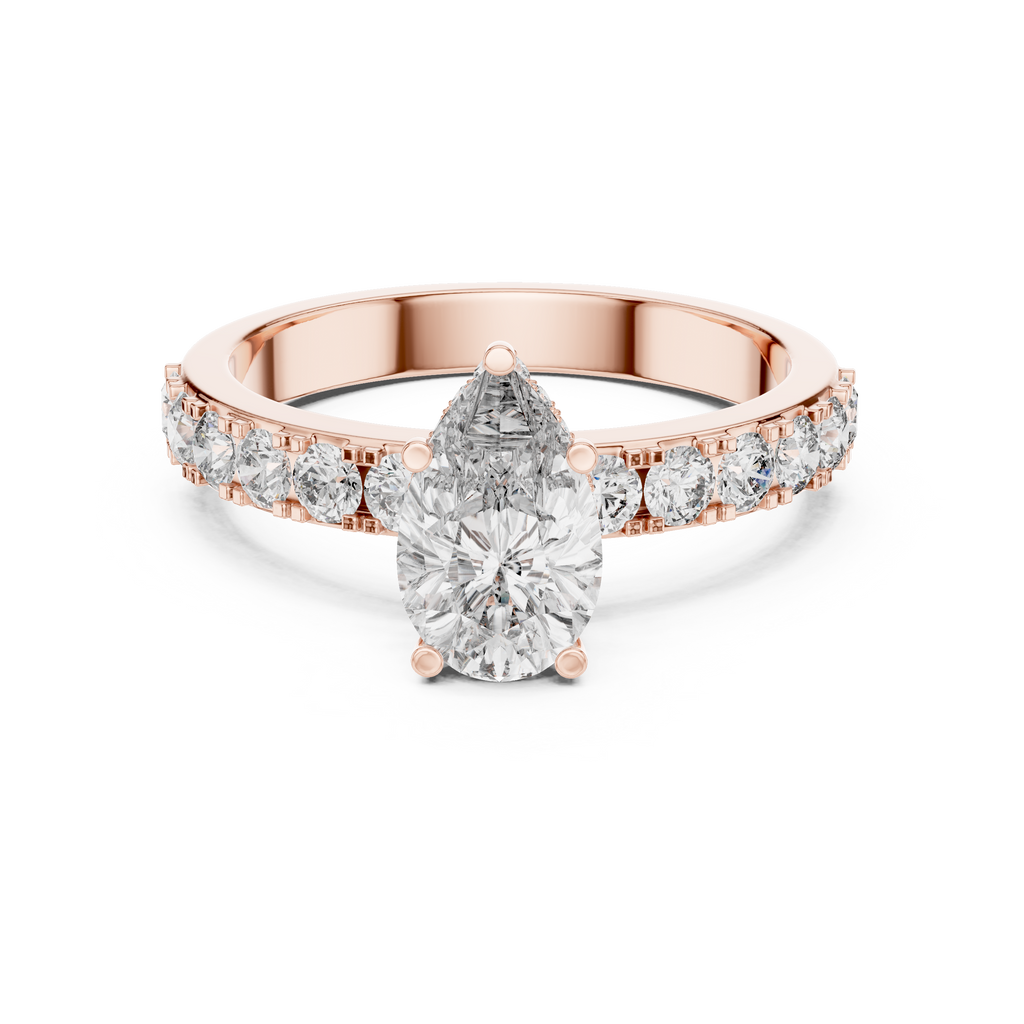 Seraphine Pear Cut Lab Grown Diamond Engagement Ring.