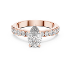Seraphine Pear Cut Lab Grown Diamond Engagement Ring.