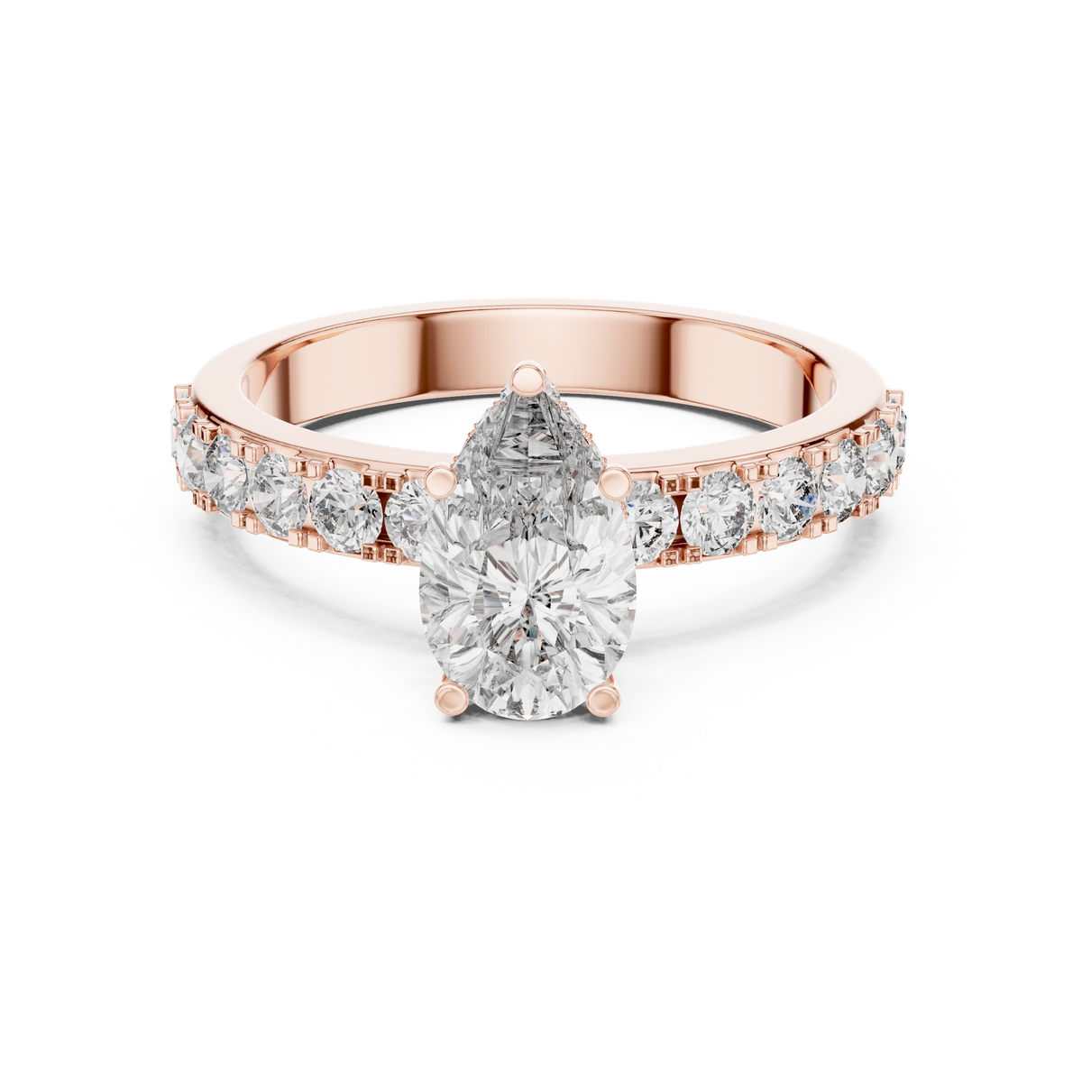Seraphine Pear Cut Lab Grown Diamond Engagement Ring.
