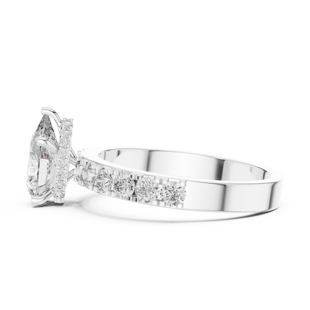 Seraphine Pear Cut Lab Grown Diamond Engagement Ring.