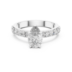 Seraphine Pear Cut Lab Grown Diamond Engagement Ring.