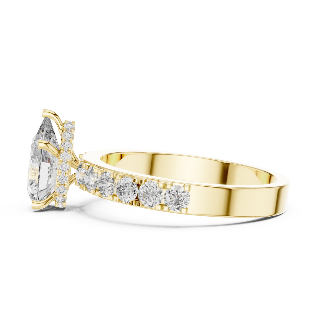 Seraphine Pear Cut Lab Grown Diamond Engagement Ring.