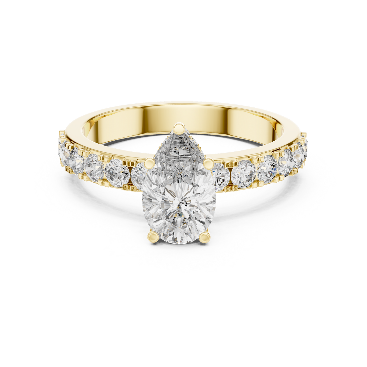 Seraphine Pear Cut Lab Grown Diamond Engagement Ring.