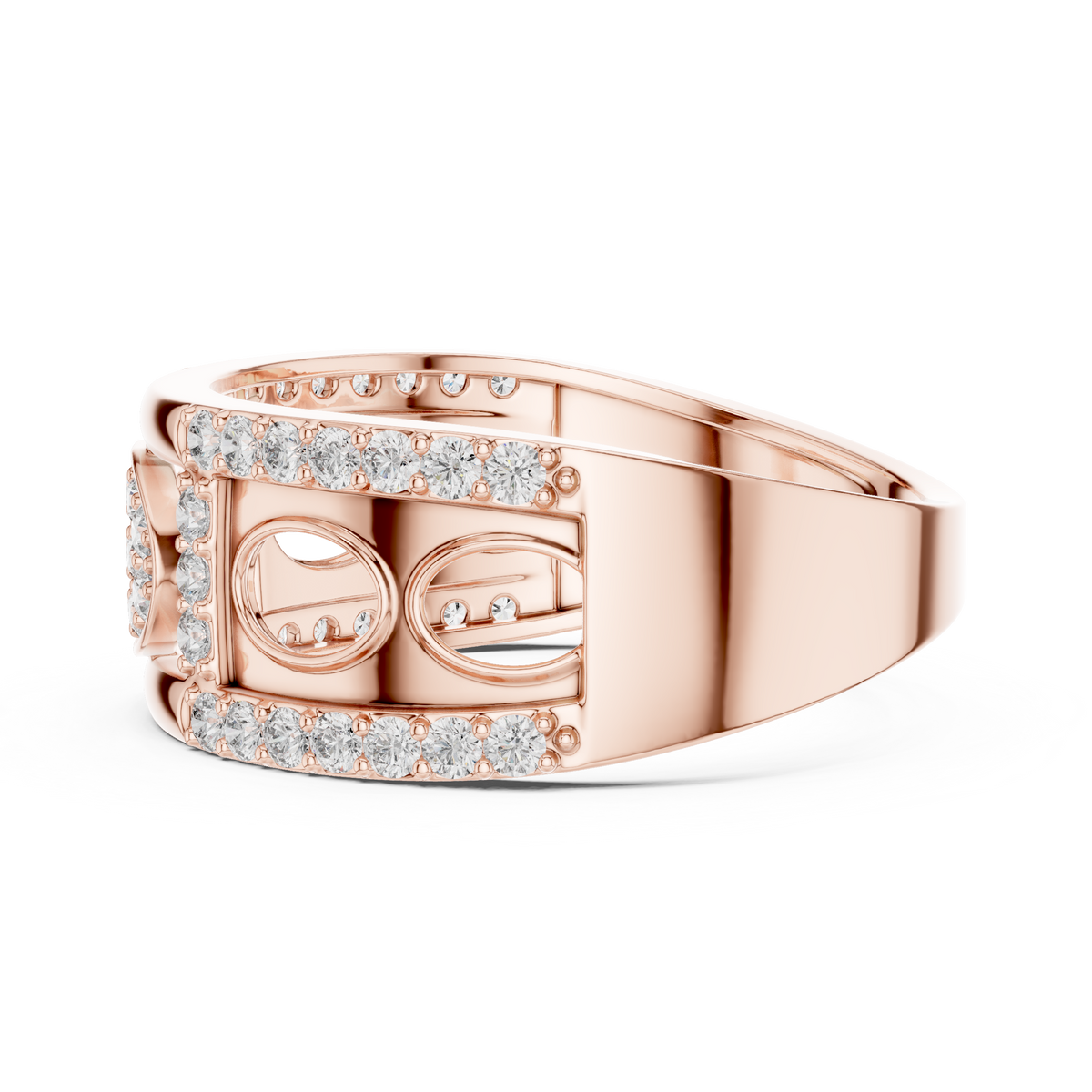 Valerienne Oval Pavé Lab Grown Diamond Ring