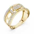 Valerienne Oval Pavé Lab Grown Diamond Ring