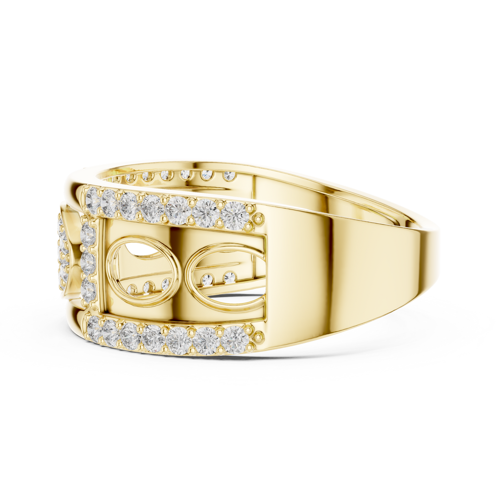 Valerienne Oval Pavé Lab Grown Diamond Ring
