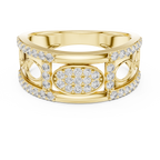 Valerienne Oval Pavé Lab Grown Diamond Ring