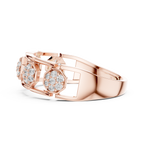 Octavelle Hexagon Cluster Lab Grown Diamond Ring.