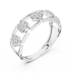 Octavelle Hexagon Cluster Lab Grown Diamond Ring.