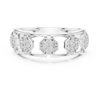 Octavelle Hexagon Cluster Lab Grown Diamond Ring.