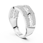 Aurexion Greek Key Pavé Lab Grown Diamond Ring.