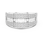 Aurexion Greek Key Pavé Lab Grown Diamond Ring.