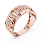 Veylora Geometric Pavé Lab Grown Diamond Ring