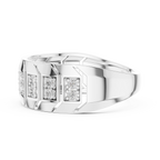 Veylora Geometric Pavé Lab Grown Diamond Ring