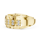 Veylora Geometric Pavé Lab Grown Diamond Ring