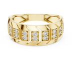 Veylora Geometric Pavé Lab Grown Diamond Ring